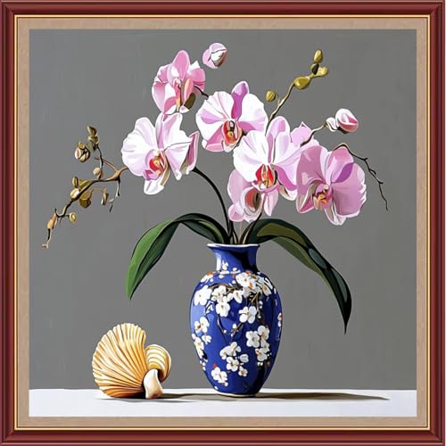 Funchey Counted Cross Stitch Kits for Adults Needlepoint Kits Unprinted Cross Stitching Embroidery Kit 11CT Cross Stitch Supplies& Magical Flowers 18x18 inch - color: DIYCrafts14