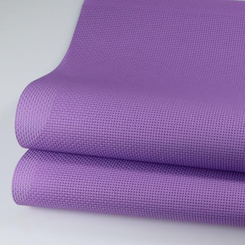 19" x 28" 11CT Counted Cotton Aida Cloth Cross Stitch Fabric (Lavender) - color: Lavender