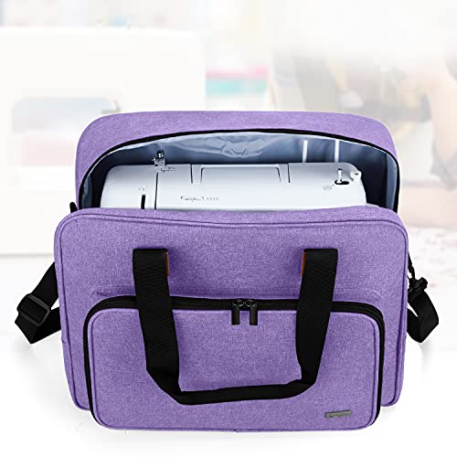 LUXJA Portable Tote Sewing Machine Bag, Pruple - color: Purple