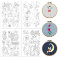 Peacoblue Flower Fairy Stick and Stitch Embroidery Patterns, Water Soluble - color: Flower Fairy