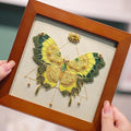 Bead Embroidery Kit for Adults with Instructions Video and Gift Box - color: Green - Easy