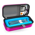 SHBC Insulin Pen Carrying Case Portable Medical Cooler Bag for Diabetes with Protective Ice Brick - Convenient to Changing Needles with Each Injection Hot Pink - color: Hot Pink