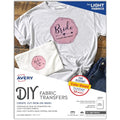 Avery Printable Heat Transfer Paper for Light Fabrics, 8.5" x 11", Inkjet Printer Compatible, 6 Sheets of Iron On Transfer Paper, Great for Custom Shirts, Uniforms, Gifts, and More (3271) - size: 8.5"x11", style: 6 transfers