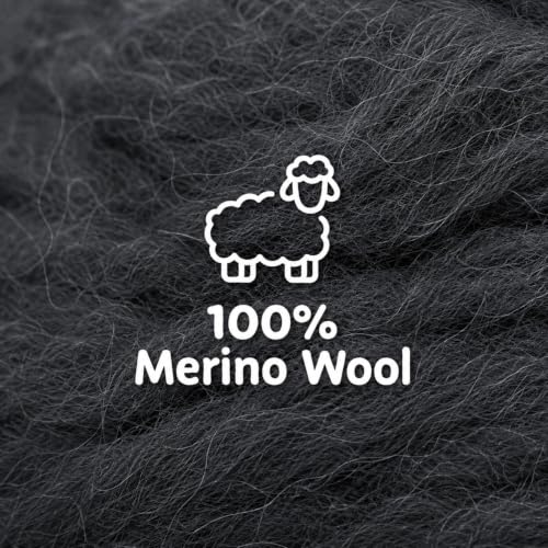 Woolbuddy Merino Wool Roving Kit for Needle Felting (Winter) 15g Per Color - color: Wool Bag Winter