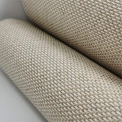 19" x 28" 14CT Counted Cotton Aida Cloth Cross Stitch Fabric (Linen) - color: Linen