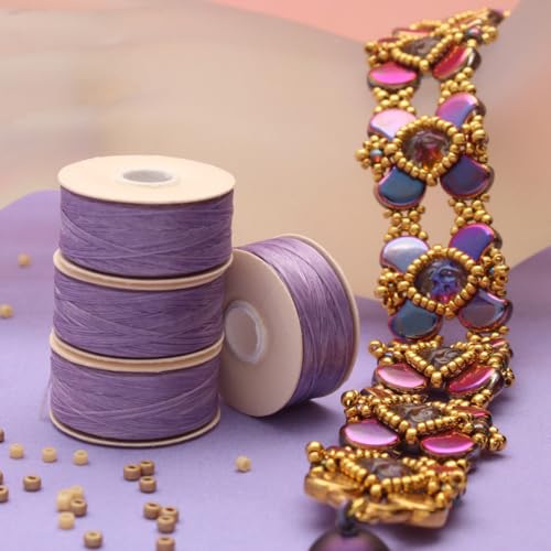 The Beadsmith Nymo Thread, Made of Nylon - size: Size D, 64 Yards, style: Lilac