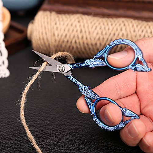 YOUGUOM Embroidery Scissors, Small Sharp Pointed Detail Shears - color: Blue