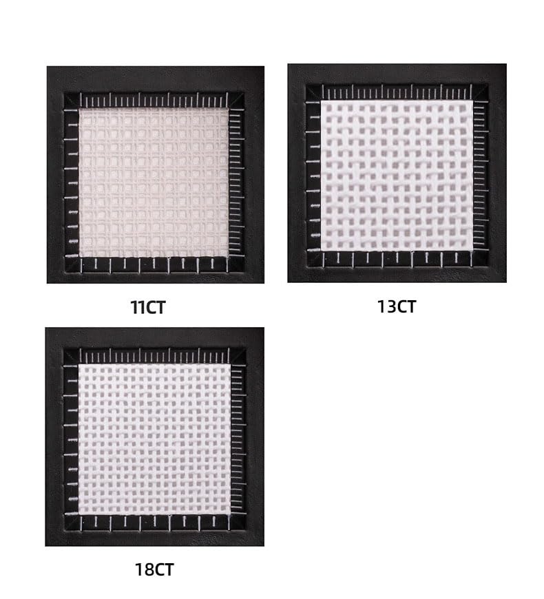 13 Mesh Blank Needlepoint Canvas 21x20 in, White Cotton for Embroidery - color: 13 Mesh, size: 21X20 IN