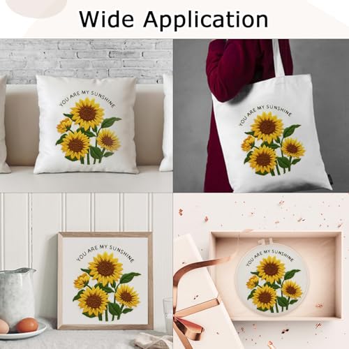 Nuberlic Sunflower Embroidery Kit for Beginners - color: Sunflower