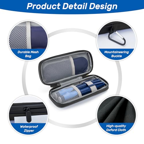 SMYV Insulin Cooler Travel Case with 2 TSA Approved Ice Packs, Black - color: Soft Black