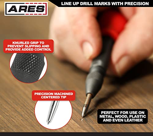 ARES Automatic Center Punch, 5-Inch Adjustable Spring-Loaded, S2 Steel Tip - size: Automatic Center Punch