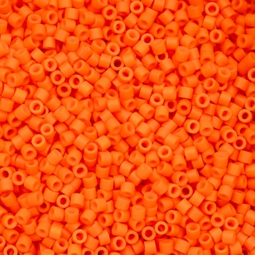 John Bead 25g Cylin Beads Opaque Mango Burst 11/0 Glass Cylindrical Seed Beads for Jewelry Bracelets Necklaces Earrings Making Embroidery - color: Mango Burst