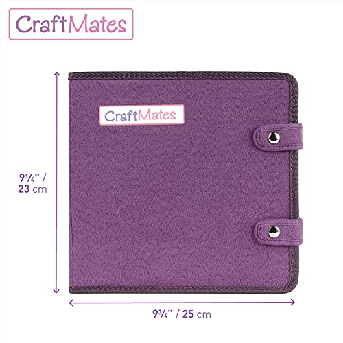 Craft Mates Double-Sided Case, 8 Organizers, Locking Compartments, Clear - style: 56 Compartment Case