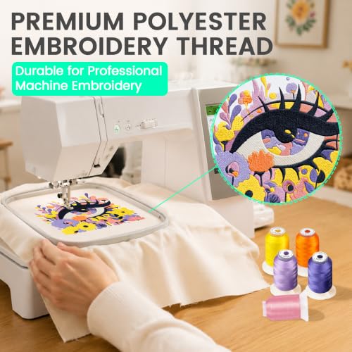 New brothread 30 Colors Polyester Embroidery Machine Thread - Assortment 1 - color: Assortment-1