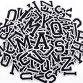 Boao 104 Pcs Iron on Letters Patches for Fabric,Black - color: Black