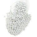 YouLuo 200Pcs Glass Pearl Beads for Jewelry Making,Glass Beads for Bracelet - color: Light Grey, 10mm