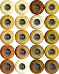 Soft 20 Colors Classic Crochet Thread Double Mercerized Egyptian Long Staple Cotton Pearl Thread Ball 20 Pack,100% Cotton (Beige Brown-834-869) - color: Beige Brown Series