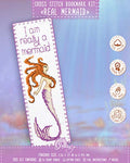 Povitrulya Counted Cross Stitch Bookmark Kit 'I Am Really a Mermaid' for Hand Embroidery - color: I am Really a Mermaid
