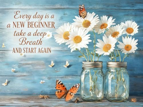 WUSARPLY Daisy Stamped Cross Stitch Kits for Beginners Adults - color: J153
