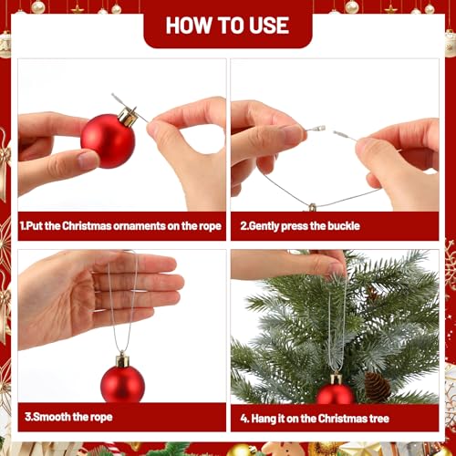 Shappy 1000 Pcs Christmas Ornament Hooks, Silver - color: Silver