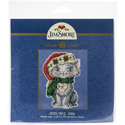 Kitty Counted Cross Stitch Ornament Kit Mill Hill 2019 Jim Shore JS201912