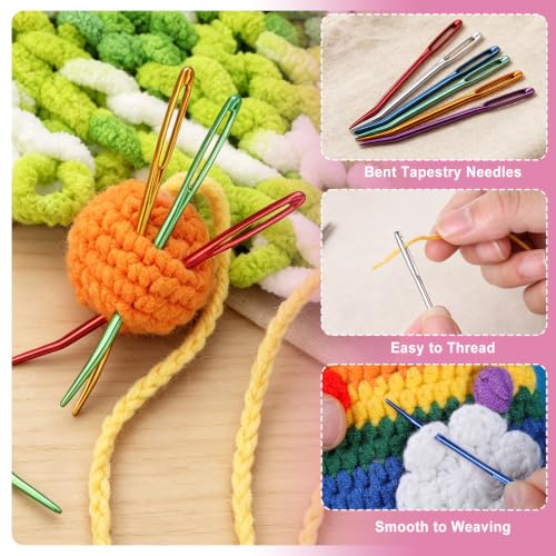 UzecPk 70PCS Yarn Needles, Darning Needles Big Eye Blunt Needles Kit - style: 70PCS
