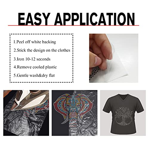 NBEADS Tree of Life Rhinestone Iron on Hotfix, Heat Transfer Decal Bling Rhinestone Decals Rhinestone Heat Transfer Patch Clothing Repair Applique for T-Shirt Clothing Pants Bags - color: Tree of Life