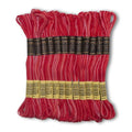 Pack of 12 Premium Embroidery Thread | 100% Egyptian Cotton Premium Skeins | Cross Stitch Embroidery Floss | Oeko TEX Certified | Ideal for Arts & Crafts (Red Variegated 1203) - color: Red Variegated 1203