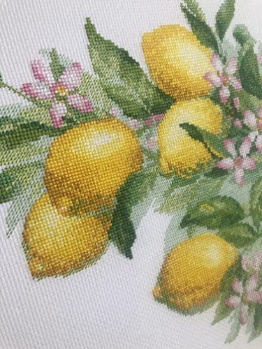 RIOLIS 2054 Bright Lemons Counted Cross Stitch Kit 11.75 x 15.75 in - style: Bright Lemons 2054