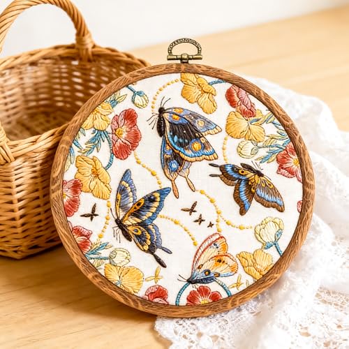 9Pcs Multi-Shape Embroidery Hoops DIY Sewing Display Frames