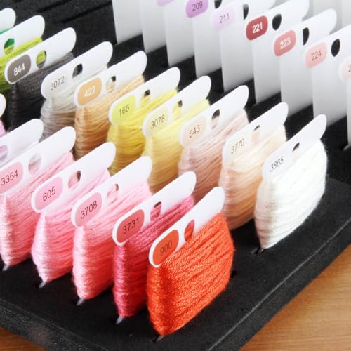 500 Pcs Embroidery Floss Number Stickers Color-Coded Labels