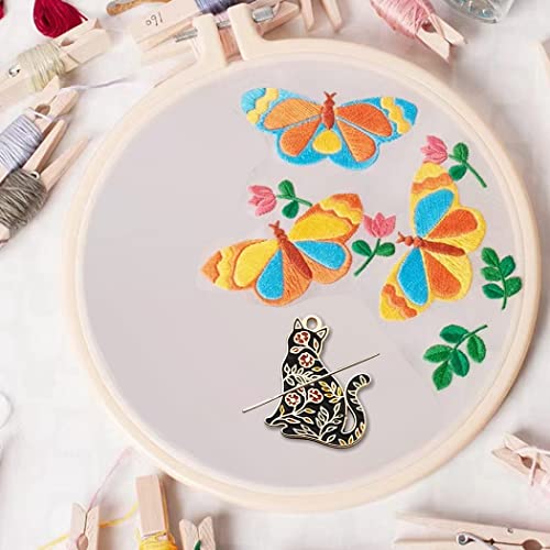 Art Cat Cross Stitch Supplies Needle Minder, Embroidery Magnetic Needle Holder，Needlework and Embroidery Accessories