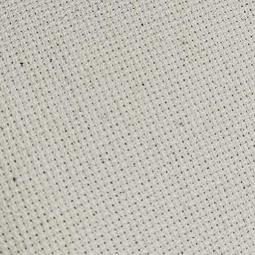 19" x 28" 18CT Counted Cotton Aida Cloth Cross Stitch Fabric (Natural Oatmeal) - color: Natural Oatmeal