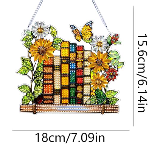 ARPADAMO Books Diamond Art Kits for Adults, Acrylic Hanging Suncatcher - color: DP05099