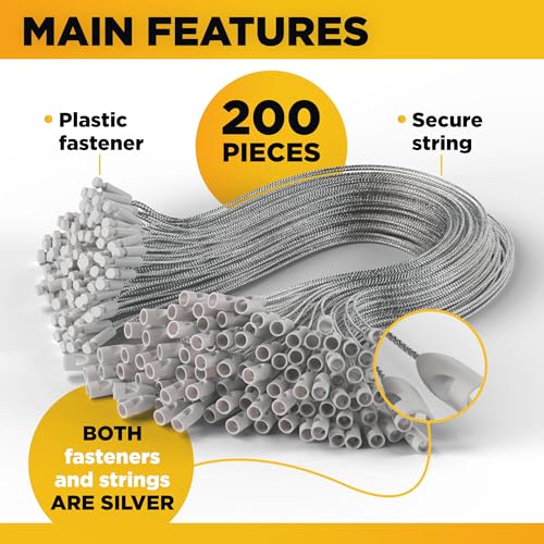 200 pcs Ornament Hangers for Christmas Tree Decoration - Silver Christmas Ornament Hooks - Ornament String for Christmas Tree Holiday Party - color: 200 Pcs Silver