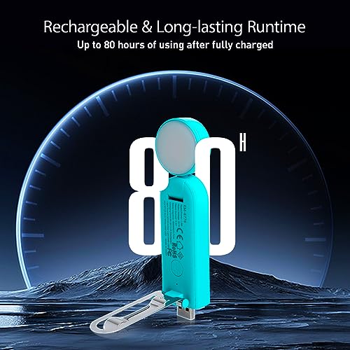 VAVOFO USB Rechargeable Book Light, Bookmark Clip on LED Reading Light - color: Blue