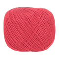 MECCANIXITY Crochet Thread Pearl Cotton Size 3 Carmine Pearl 164 Yards for Crocheting Tatting Knitting Embroidery Sewing - color: Carmine