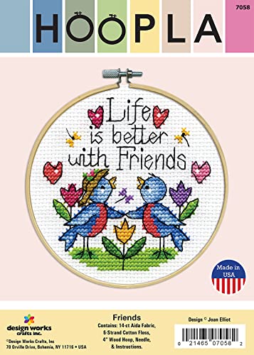 Design Works Crafts Friends Counted Cross Stitch Kit