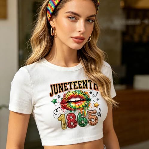 Juneteenth Heat Transfer Vinyl HTV Decals 4PCS Black History Iron on Patches for Clothing Black Men Fist Lips Power Matter Design Washable DTF Ready to Press Patches for Pillow Cover Pants DIY Decor - color: Juneteenth D
