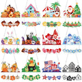 Cinnvoice Seasonal Diamond Art Hanging Kit,12 Pcs,Holiday - style: Holiday
