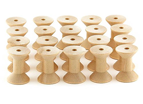 Hygloss Products Wooden Spools for Arts and Crafts – Splinter Free – 1-15/16 Inch, 20 Pieces (9573) - size: 1 15/16-Inch, 20 Pc.