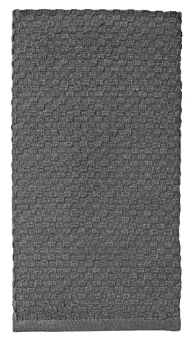 COTTON CRAFT Amazing Kitchen Towels - 8 Pack 100% Cotton Waffle Terry Towel - color: Charcoal, size: 8 Pack