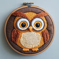 Punch Needle Kits for Beginners Cute Owl 20x20cm-1 - color: 08-Owl