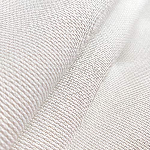 59" x 3 Yards 18CT Counted Cotton Large Aida Cloth Cross Stitch Fabric (White) - color: White