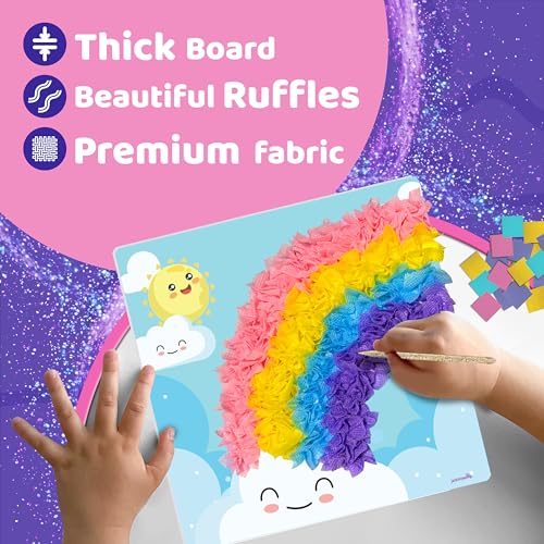 jackinthebox Poke Art Magical Flower Pressing Craft Kit for Girls, Ages 4-8 - style: Magical