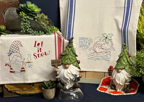 Aunt Martha's Gnome of the Month #415 Embroidery Iron on Transfer Pattern