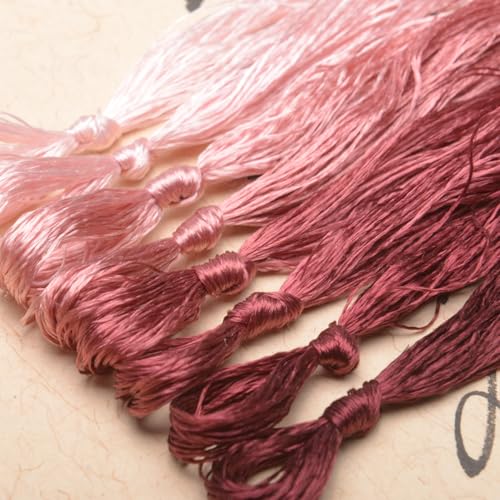 100% Mulberry Silk Embroidery Thread 8 Colors 110m Each (37) - color: 37