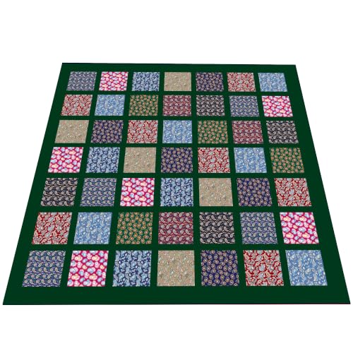 50pcs 5 x 5 inches Cotton Fabric Bundle-Classic Boteh Paisley - color: Classic Boteh Paisley, size: 5” x 5”