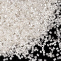 6000pcs Silver Bugle Beads Bulk, Embroidery Tube Short Beads for Jewelry Making, Bracelet,Necklaces Supplies,Craft DIY(3x2mm) - color: Silver