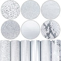 Litchi 6 Pack 8x12 Inch Faux Leather Sheets for Bow Earring, Easy to Cut Vinyl Fabric for Cricut, Durable Fade Resistant Leatherette Without Smell, Silver - color: Silver